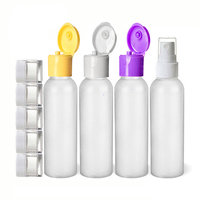 Moyo Natural Labs 9 Piece 2 Oz Premium HDPE travel bottle set and Travel Jars with Fine Mist Spray Bottle BPA Free Travel size bottle TSA Approved 2 oz travel Bottle Pack of 9 travel accessories