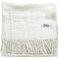 Falari Men Women Unisex Cashmere Feel Scarf 78' X 12' Solid Color Light Grey