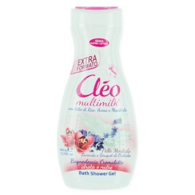 Cleo Multimilk Bath Shower Gel Soft - Lavender & Orchids 400ml 13.5oz