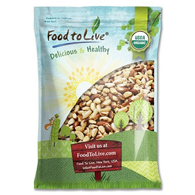 Food To Live ® Organic Brazil Nuts (Raw, No Shell) (12 Pounds)
