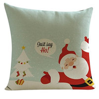 Christmas Elk Printing Dyeing Sofa Bed Home Decor Pillow Cover Cushion Cover