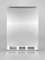 SUMMIT ADA compliant freestanding all-refrigerator with auto defrost, stainless steel door, and horizontal handle