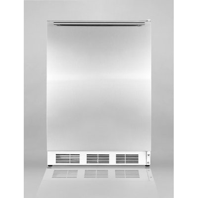 SUMMIT ADA compliant freestanding all-refrigerator with auto defrost, stainless steel door, and horizontal handle