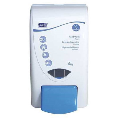 DEB WRM2LDP Soap Dispenser, Foam, Manual, White,2000mL