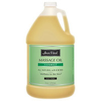 Bon Vital Naturale Massage Oil Made with Natural Ingredients for an Earth-Friendly & Relaxing Massage, Revives and Rehydrates Dry Skin Naturally, with Green Tea Extract for Added Skin Benefits, 1 Gal