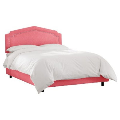 Inset Nail Button Bed - Skyline Furniture