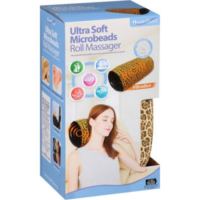 Leader Light Limited Health Touch Ultra Soft Microbeads Roll Massager, Cheetah Print