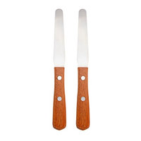 Bonjanvye Body Hair Removal Stainless Steel Waxing Sticks Spatulas Wax Applicator Teak