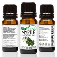 BioFinest Myrtle Oil - 100% Pure Myrtle Essential Oil - Soothe Cough, Asthma, Bronchitis - Premium Quality - Therapeutic Grade - Best For Aromatherapy - with E-Book and Dropper (100ml)