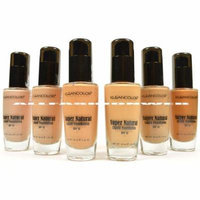 6 FULL KLEANCOLOR SUPER NATURAL LIQUID FOUNDATION LF1295 MOISTURE BOOST SPF15 + FREE EARRING