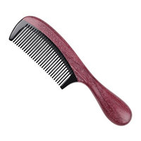 Vinsteen Hair Comb Sandalwood Horn Comb Handmade Wooden Massage Comb Natural