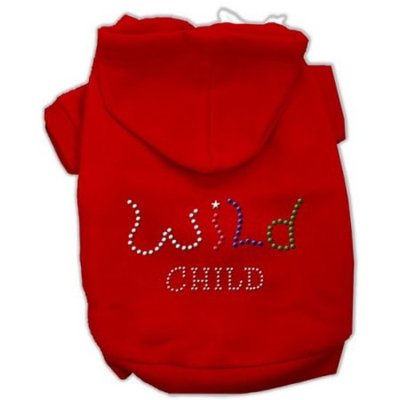 Mirage Pet Products Wild Child Rhinestone Hoodies Red XS (8)