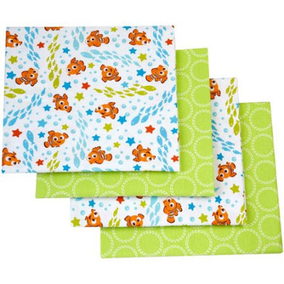 Desigual Disney Nemo Day at Sea Flannel Blanket, 4-Pack