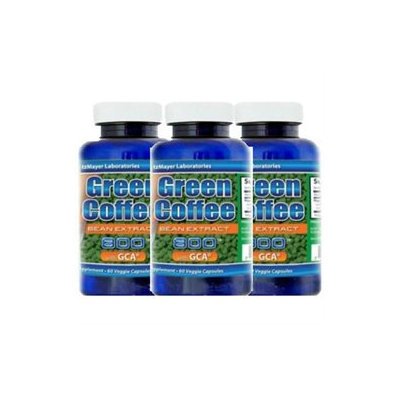 Pure Green Coffee Bean Extract 50% Chlorogenic Acid 800mg with GCA (3-Pack)