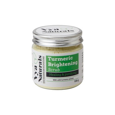 Vya Naturals Turmeric Face Scrub (Dry Powder Exfoliant)-for Acne, Acne Scars & Scar Treatment-Cruelty-free -Exfoliating Properties–Excellent Turmeric Facial -Best Seller for Clear Glowing Skin 3.38 OZ