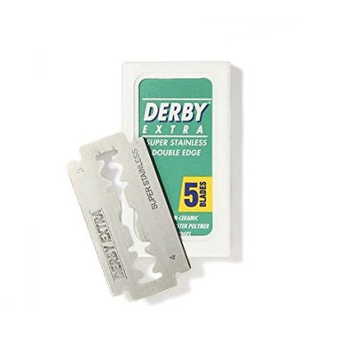 Derby Extra Double Edge Blades, 5 ct. (Pack of 1) + FREE LA Cross Manicure 74858