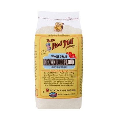 Bobs Red Mill Whole Grain Brown Rice Flour, 24 Oz Bag (3 Pack)