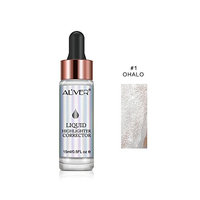 Makeup Highlighter Illuminator Contouring Makeup Face Brightener Concealer Liquid Highlighter Primer Bronzer Face Glow Cosmetics (#1 OHALO)