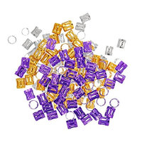 MagiDeal 150pcs Dread Lock Dreadlock Braiding Bead Cuff Tube Woman man Hair Accessories