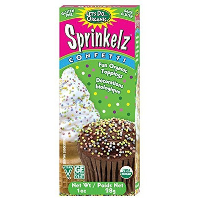 Let's Do Organic Sprinkelz Organic Confetti, Gluten-Free, 1-ounce (12 pack)