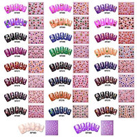 llguz Nail Art Sticker Water Transfer Stickers Christmas 3D Decoration Flower (50 Sheets )