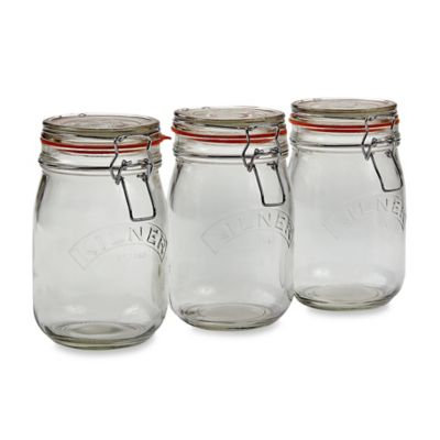 Kilner Set of 3 Clip Top Jars
