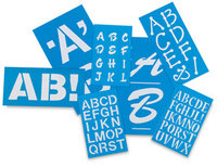 C-Thru BetterLetter Plastic Letter Stencils, 3 in Helvetica Letters & Punct. - 3 inch