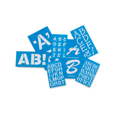 C-Thru BetterLetter Plastic Letter Stencils, 3 in Helvetica Letters & Punct. - 3 inch