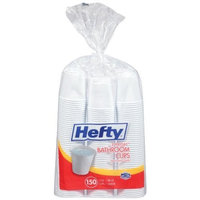 Hefty Plastic Bathroom Cups (White, 3 Ounce, 150 Count, Pack of 12)