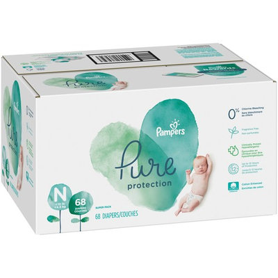 Pampers Pure Protection Diapers, Size Newborn, 68 Diapers
