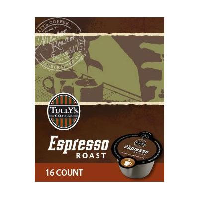 Tully's Espresso Roast Vue Packs for VUE Brewers (64 VUE Packs)