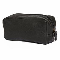 Moore and Giles Mini George Toiletries Kit - Titan Milled Gunmetal Black