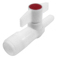 Aquarium Water Tube Straight Joint Control Valve White 10mm x 20mm