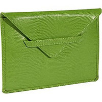 Budd Leather 551856L-26 Framed Lizard Print Calf Skin Photo Case - Fuchsia