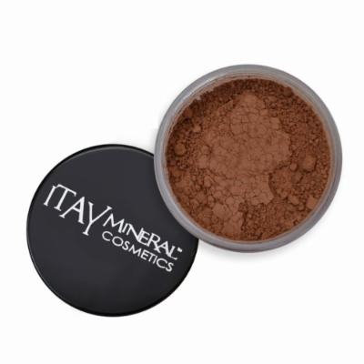 (Bundle of 4 Items)Itay Mineral Cosmetics Full Size Flawless Foundation MF1 Cream Marfil+Blush+Foundation Brush+Airplane Travel Cosmetic Bag (MB3 Hot Cocoa)