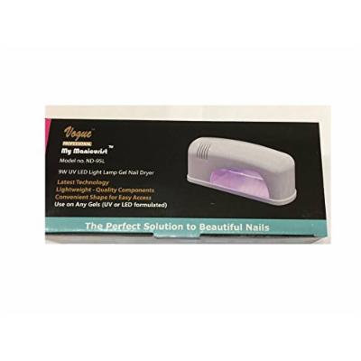 Vogue Professional brand 9W UV LED Hybrid gel polish nail Dryer Lamp for UV Gel Acrylic Curing Light Spa Kit 110V