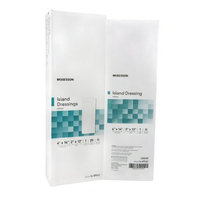 McKesson - Adhesive Dressing McKesson 4 X 14 Inch Polypropylene / Rayon Rectangle White Sterile - 25/Box - McK