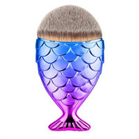 Fish Scale Makeup Brush Fishtail Bottom Brush Powder Blush Makeup Cosmetic Brush
