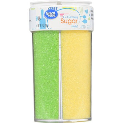 Wal-mart Stores, Inc. Great Value 4 in 1 Decorating Pastel Sugar, 4 Cell Jar, 7 oz