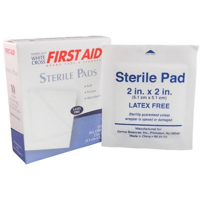 Sterile Gauze Pads 2 Inches x 2 Inches 100 Pads MS-40210 American White Cross