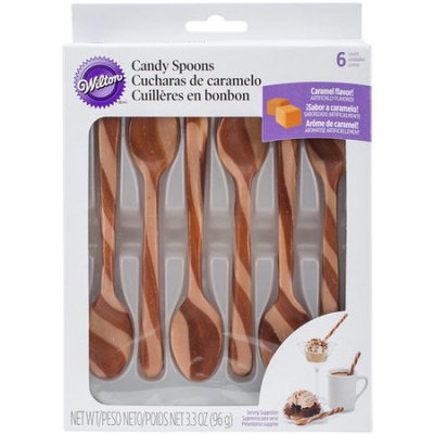 Wilton Flavored Candy Spoons 6/Pkg-Caramel