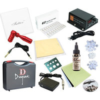 Complete Tattoo Kit 1 Machines Power Supply Bloodline ink