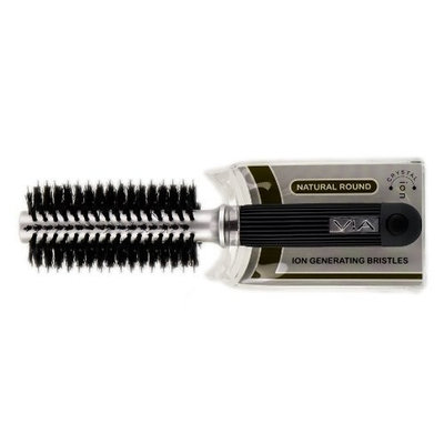 Via Crystal Ion Natural Boar Round Hair Brush, Medium #220