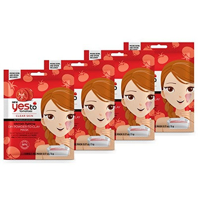 Yes To Tomatoes Impurity Fighting DIY Powder-to-Clay Mask Bundle (4 Single Use Masks)