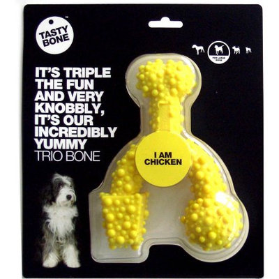 Tasty Bone Nylon Chicken Trio Bone, Large