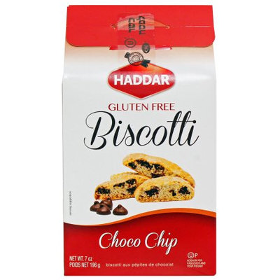 Haddar Biscotti, Chocolate Chip, 7 Oz