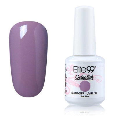 Elite99 Soak Off Gel Polish Lacquer Nail Art UV LED Manicure Varnish 15ml Elderberry 1579