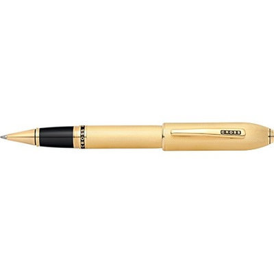 Cross Peerless 125 Rollerball Pen 23K Heavy Gold Plate