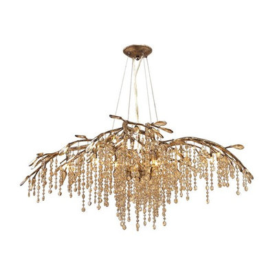Golden Lighting 9903-12 Autumn Twilight 12 Light Crystal Chandelier