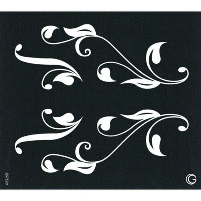 G body temporary tattoo stencil - accents II